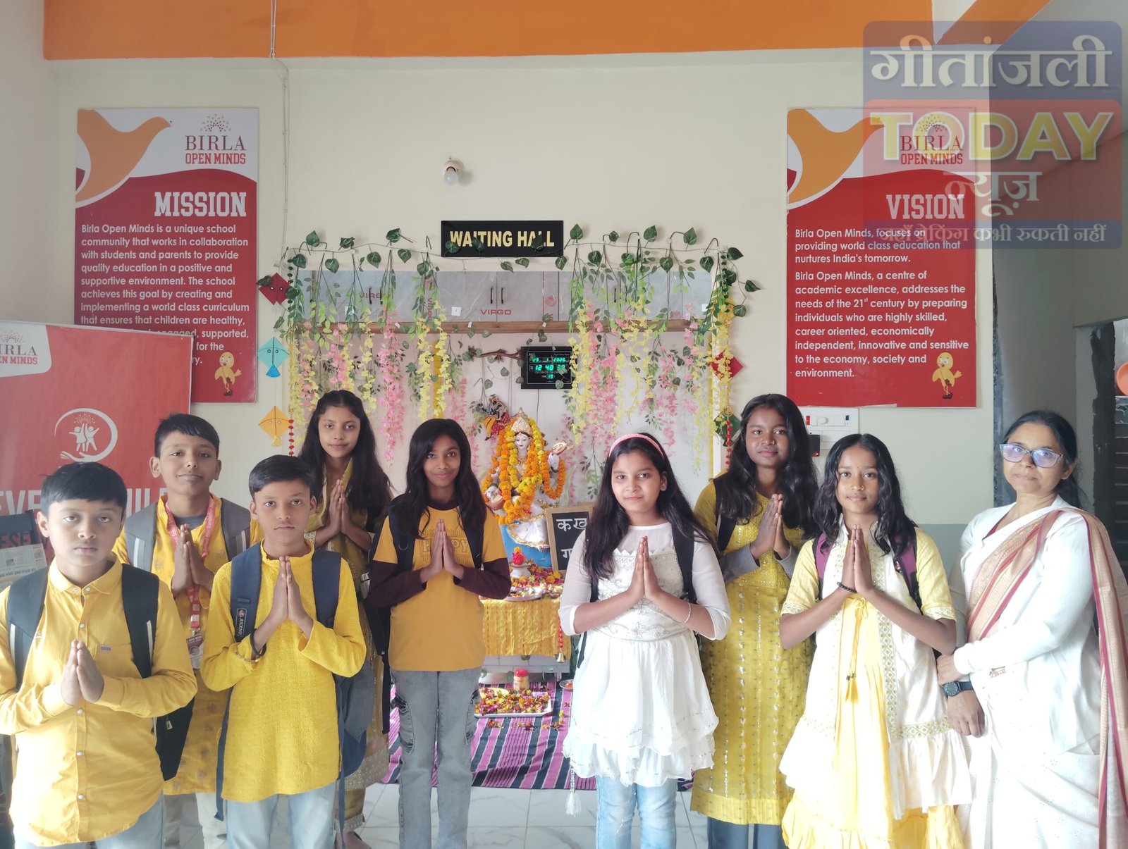 बिरला ओपन माइंड्स इंटरनेशनल स्कूल में श्रद्धा व उल्लास के साथ मना बसंत पंचमी, गूंजा ज्ञान–संस्कार का संदेश 