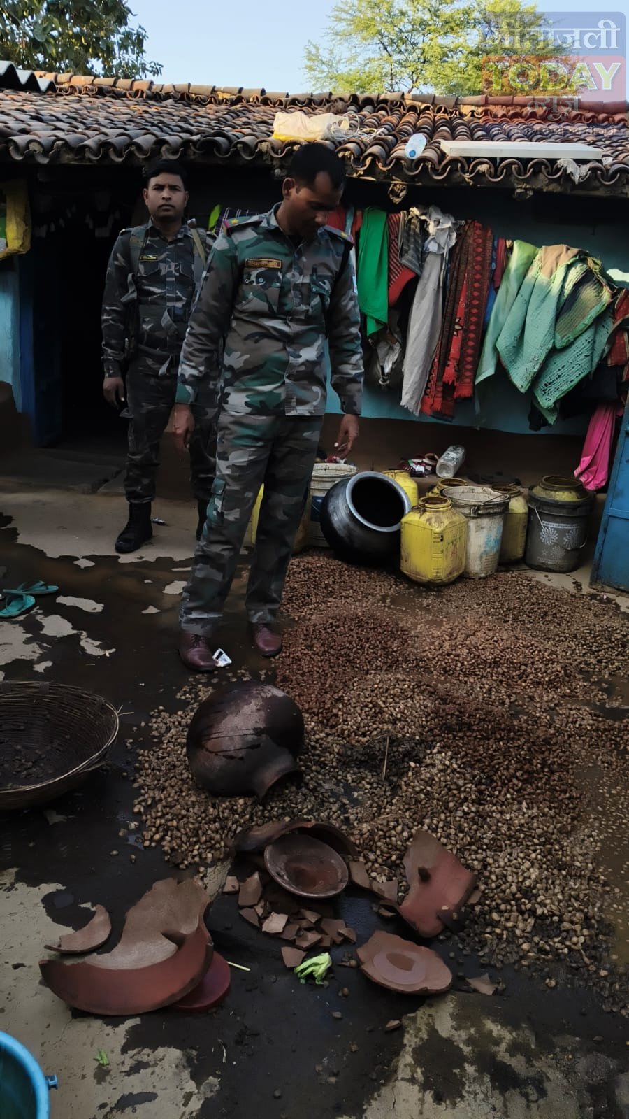 धुरकी पुलिस का सख्त एक्शन: सगमा में 70 किलो जावा महुआ नष्ट, अवैध शराब भट्टियों में मचा हड़कंप 