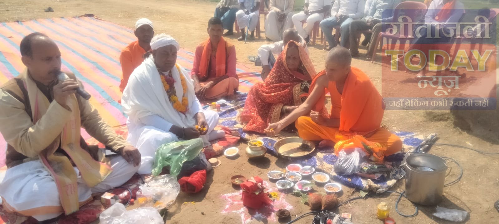 घघरी गांव में सूर्य मंदिर निर्माण का भूमि पूजन, ग्रामीणों में उत्साह