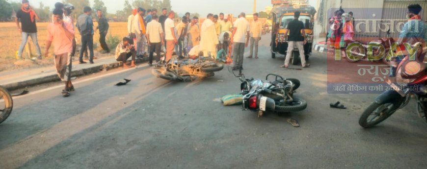 तेज रफ्तार का कहर: पाल्हे कला ओवरब्रिज के पास बाइक टक्कर में महिला की मौत, तीन गंभीर घायल