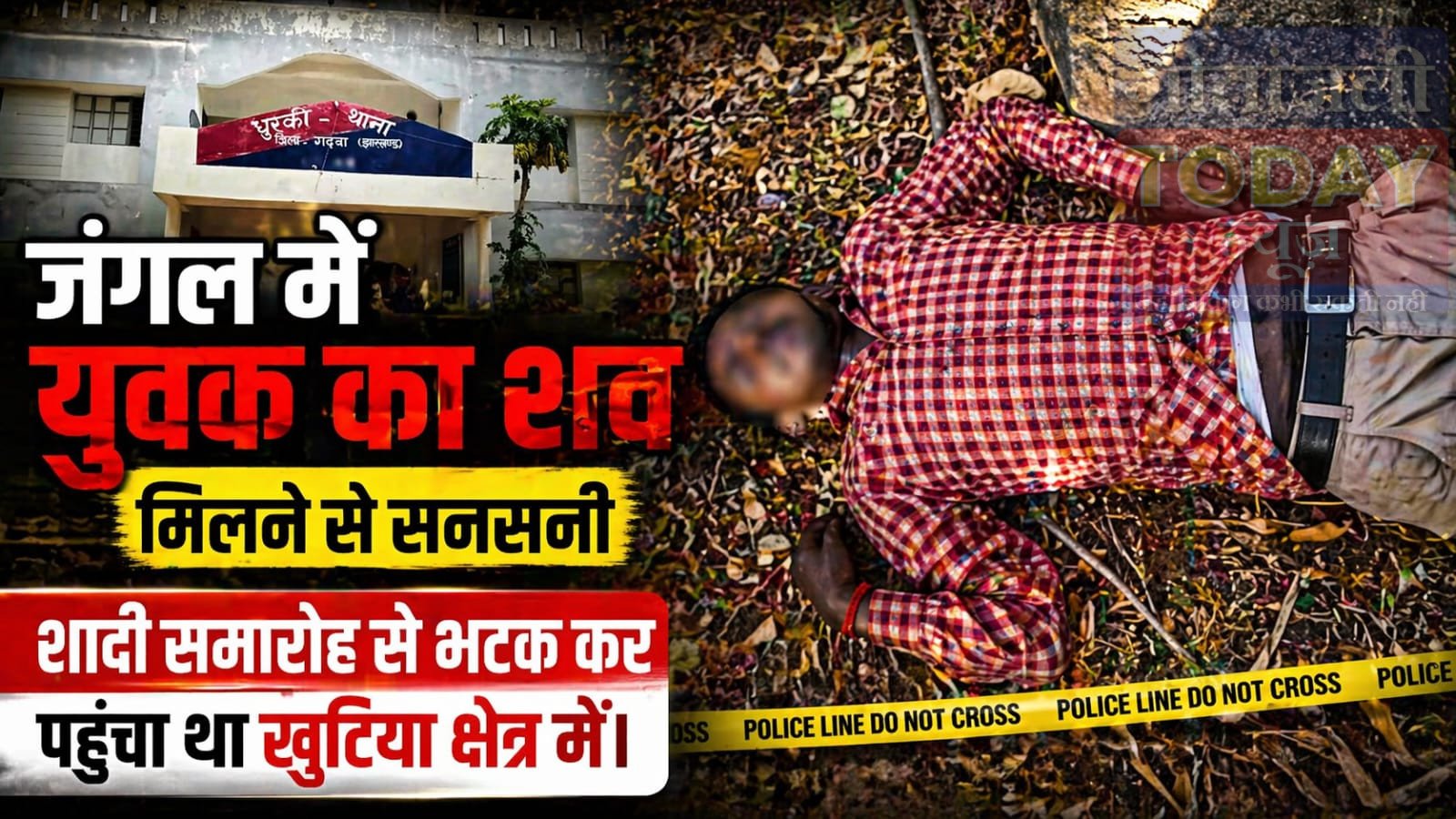 जंगल में युवक का शव मिलने से सनसनी, शादी समारोह से भटक कर पहुंचा था खुटिया क्षेत्र