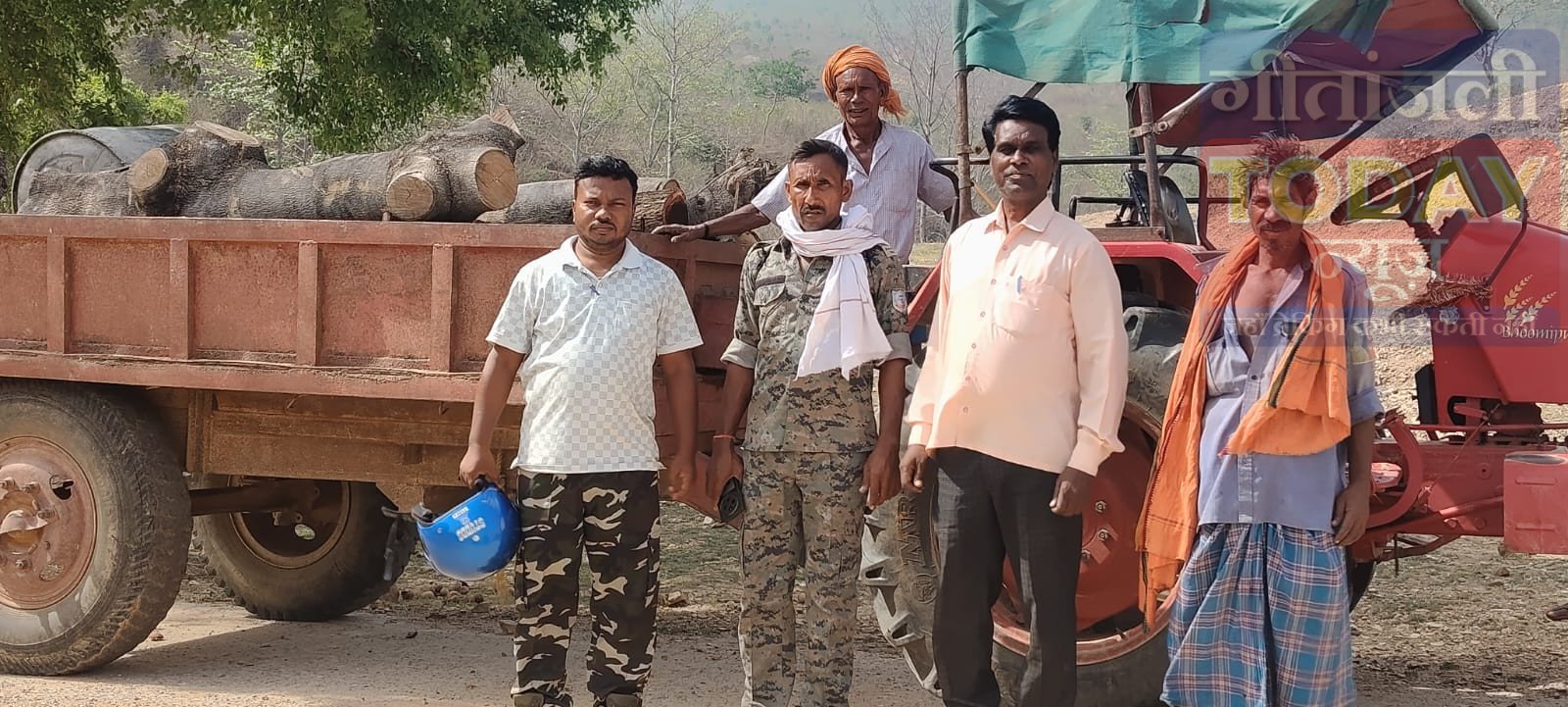 प्रतिबंधित वन क्षेत्र से लकड़ी तस्करी नाकाम, वन विभाग की बड़ी सफलता ​