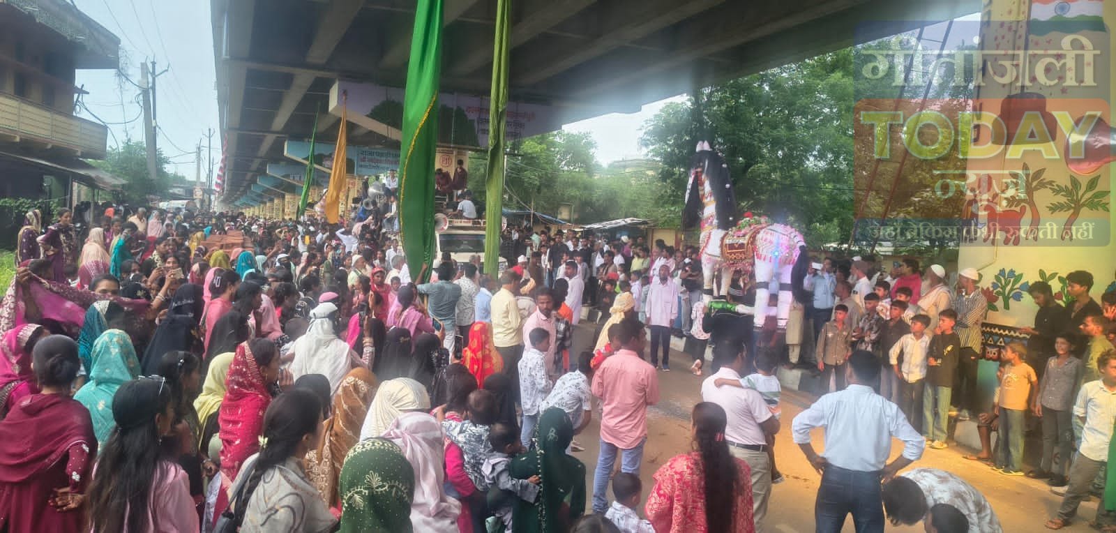 चेहल्लुम पर मेराल में आस्था का सैलाब, ताजिया जुलूस में युवाओं ने दिखाए हैरतअंगेज करतब