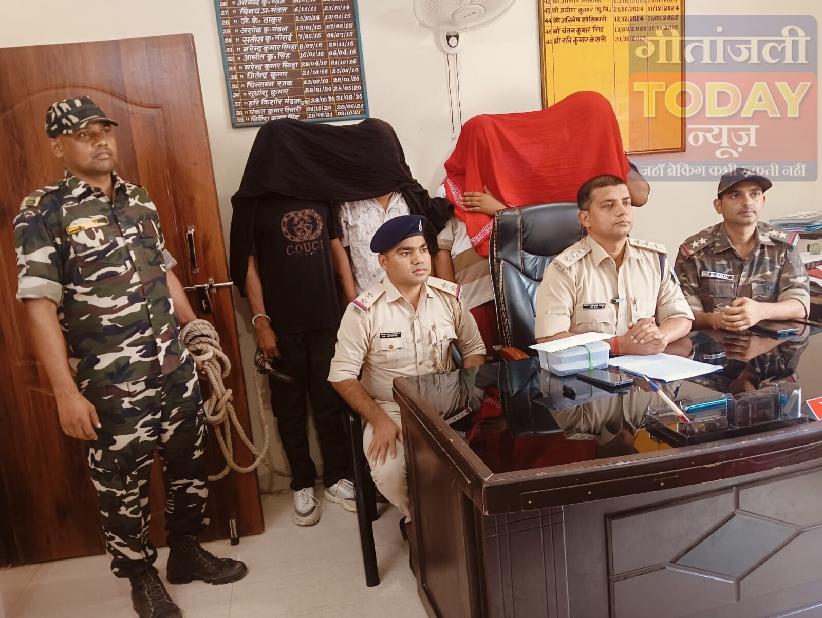 30 टन मक्का चोरी कर बेचने के मामले में चार गिरफ्तार, पुलिस ने माल किया बरामद