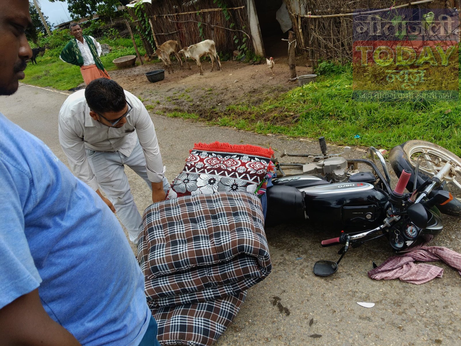 योगियाबीर में सड़क हादसा: गलत साइड से आए नाबालिग चालक ने व्यापारी को मारी टक्कर